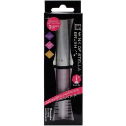 Zig Wink of Stella Glitter Brush Marker 3 Pack FLOWER POWER violet pink orange